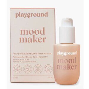 NEW Sealed Playground Mood Maker Intimate Body & Massage Oil 4 Oz Vanilla Floral